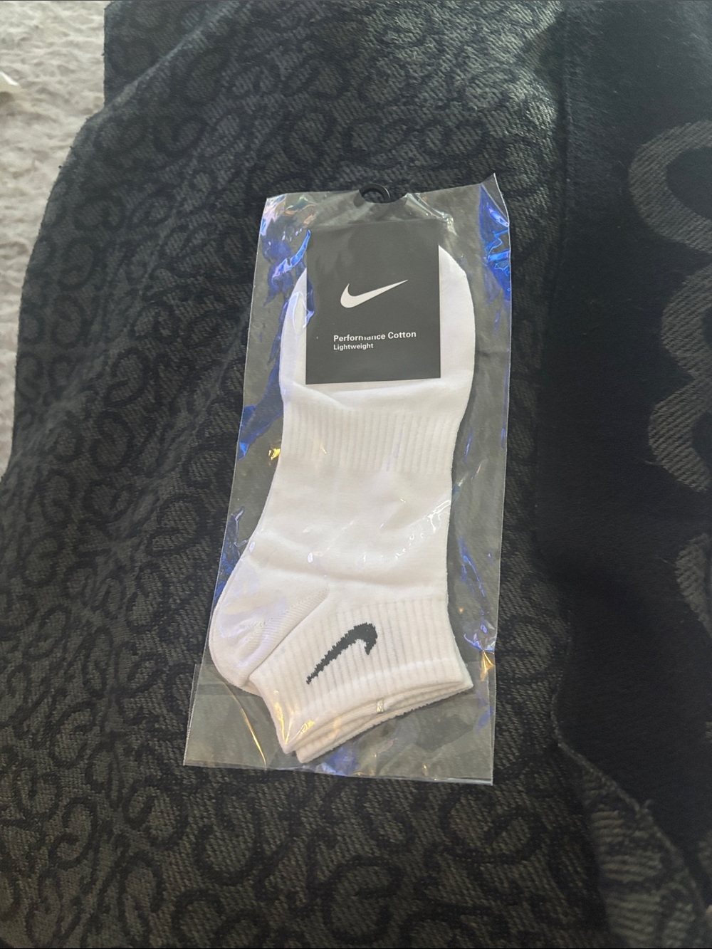 Nike White Low-Cut Performance Cotton Athletic Socks